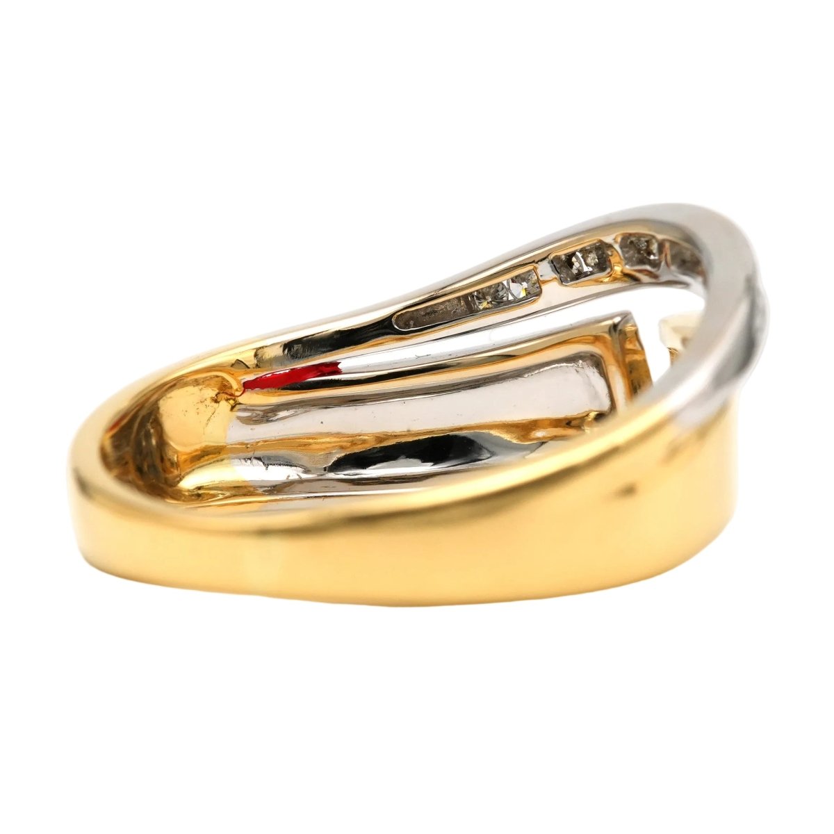 Bague en or blanc, or jaune et diamants - Castafiore