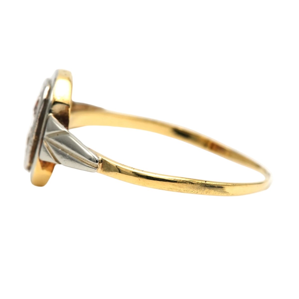 Bague en or blanc, or jaune et diamants - Castafiore