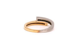 Bague en or blanc, or jaune et diamants - Castafiore