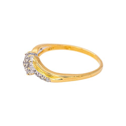 Bague en or blanc, or jaune et diamants - Castafiore