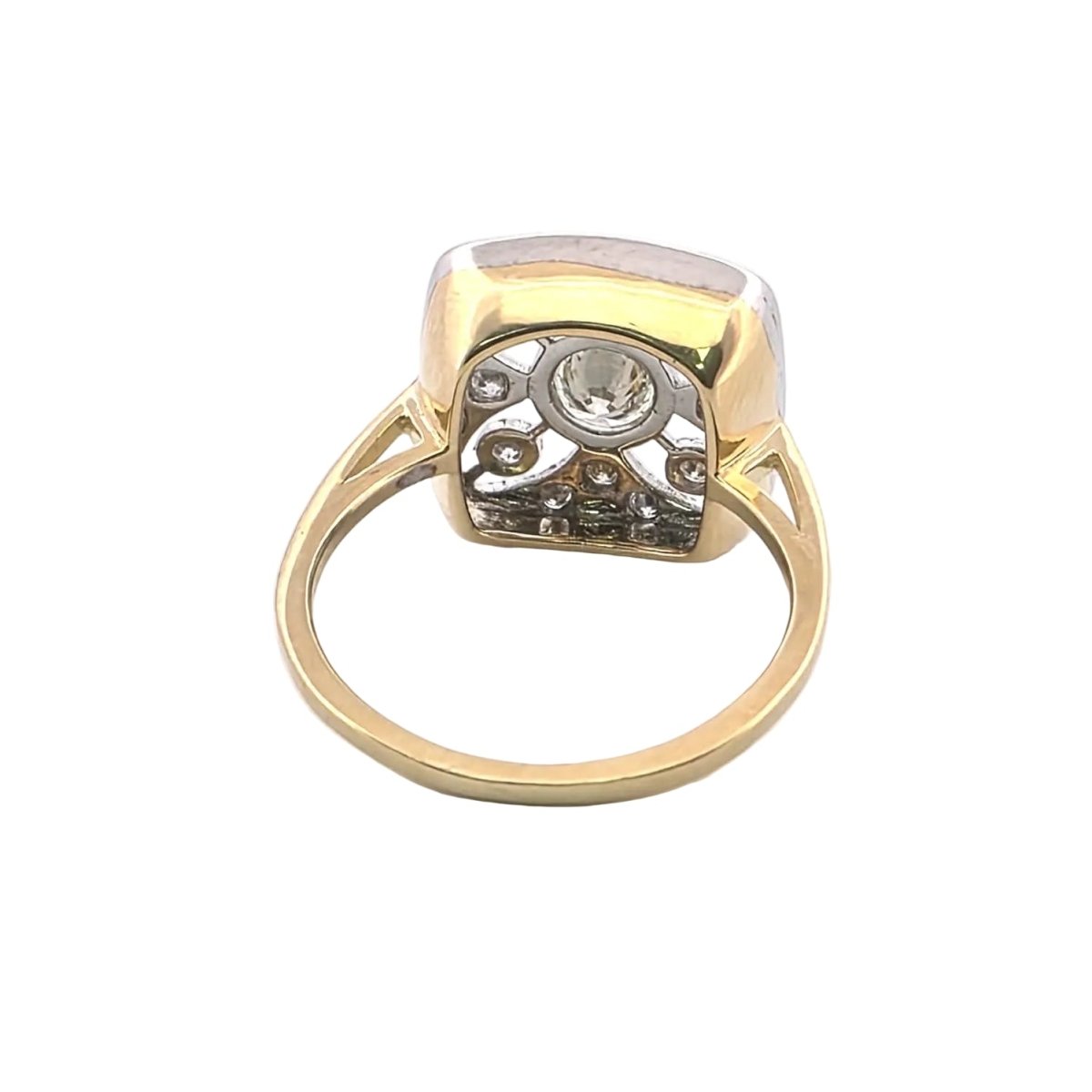 Bague en or blanc, or jaune et diamants - Castafiore