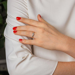 Bague en or blanc, or jaune et diamants - Castafiore