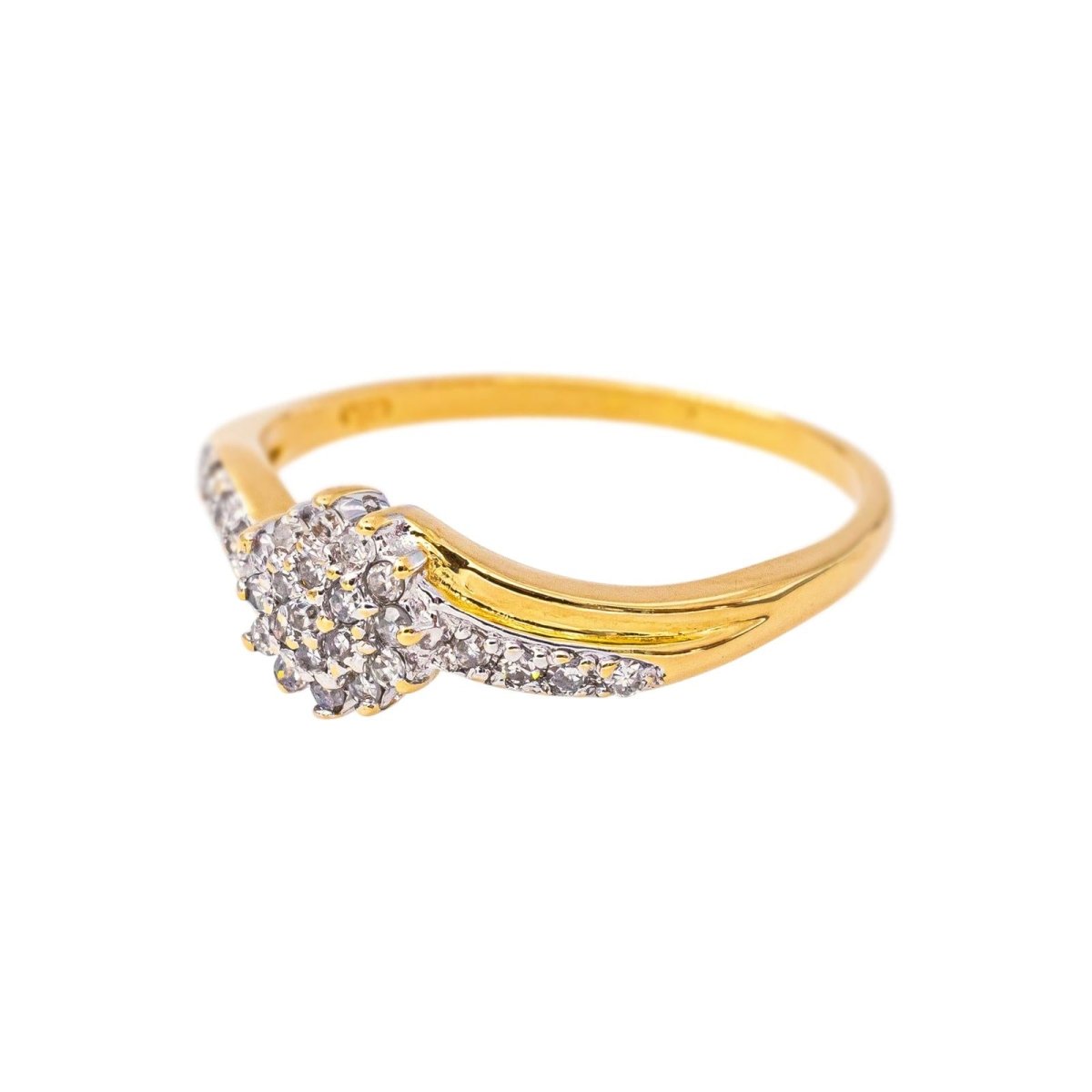 Bague en or blanc, or jaune et diamants - Castafiore