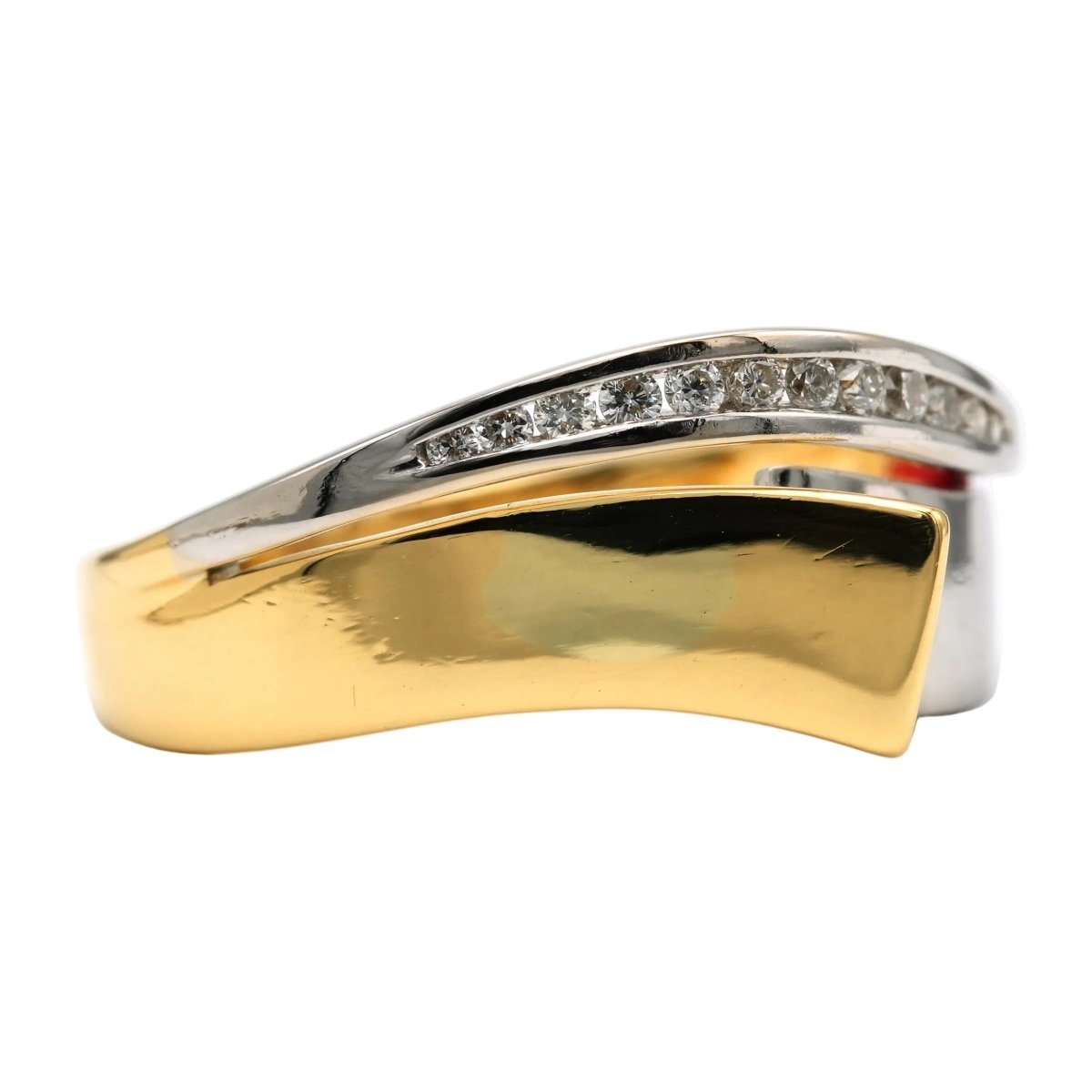 Bague en or blanc, or jaune et diamants - Castafiore
