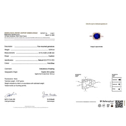 Bague en or blanc, or jaune, saphir et diamants - Castafiore