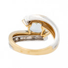 Bague en or blanc, or jaune, topaze et diamants - Castafiore