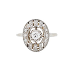 Bague en or blanc, platine et diamant - Castafiore