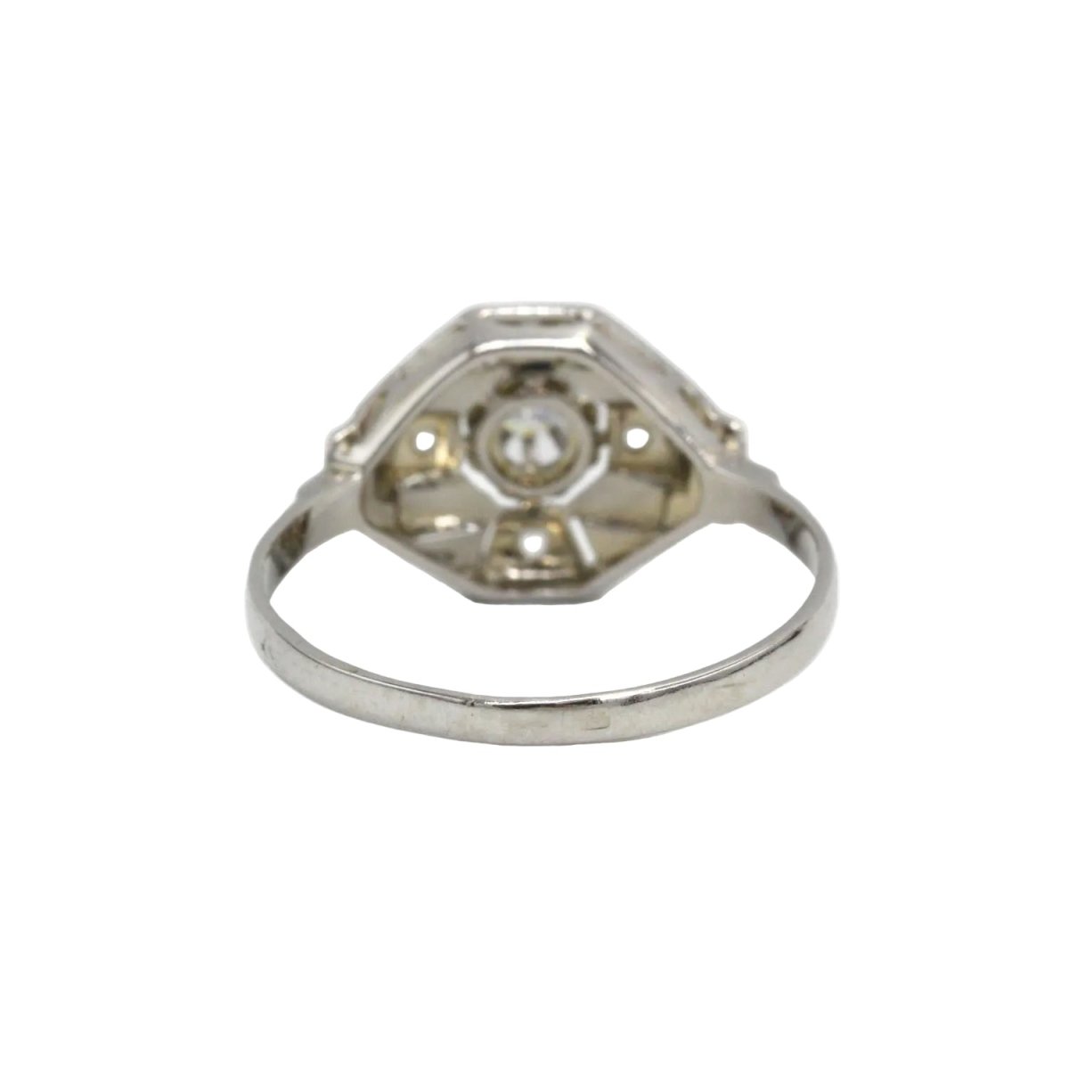 Bague en or blanc, platine, et diamants - Castafiore