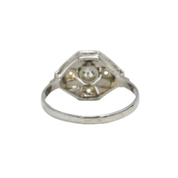 Bague en or blanc, platine, et diamants - Castafiore