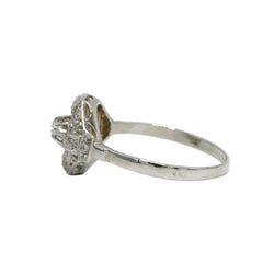 Bague en or blanc, platine, et diamants - Castafiore