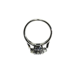 Bague en or blanc, saphir et diamants - Castafiore
