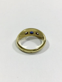 Bague En Or Diamants Et Saphir - Castafiore