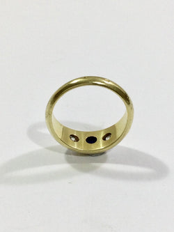 Bague En Or Diamants Et Saphir - Castafiore