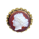 Bague en or et camée sur agate, époque Napoléon III - Castafiore