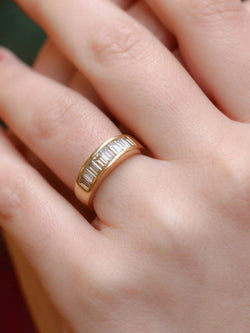 Bague en or et diamants taille baguette 1,2 ct - Castafiore