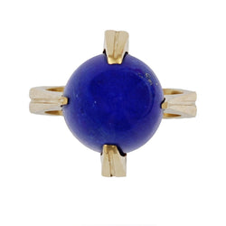 Bague en or et lapis lazuli vintage - Castafiore