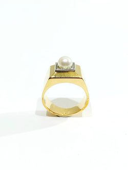 Bague En Or Et Perle Art Déco - Castafiore