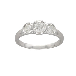 Bague en or gris et diamants - Castafiore