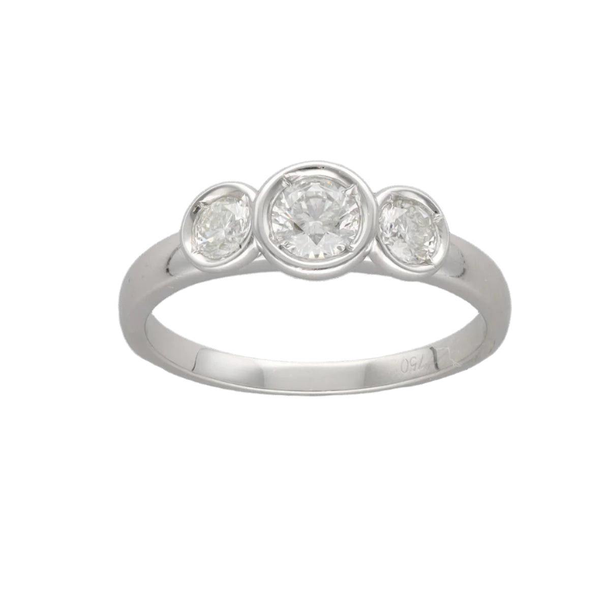 Bague en or gris et diamants - Castafiore
