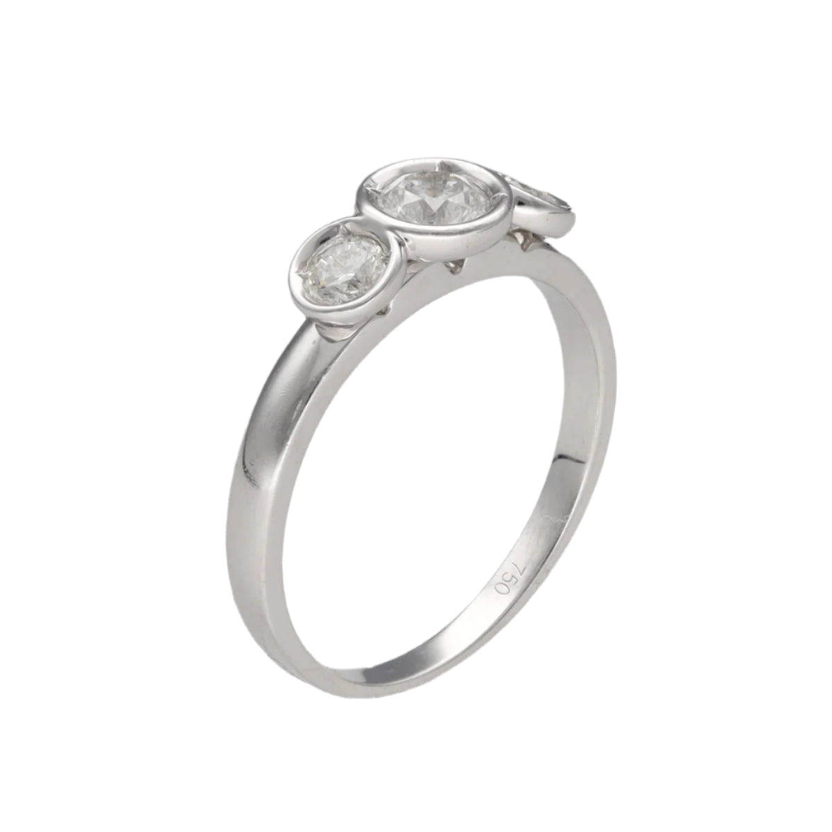 Bague en or gris et diamants - Castafiore