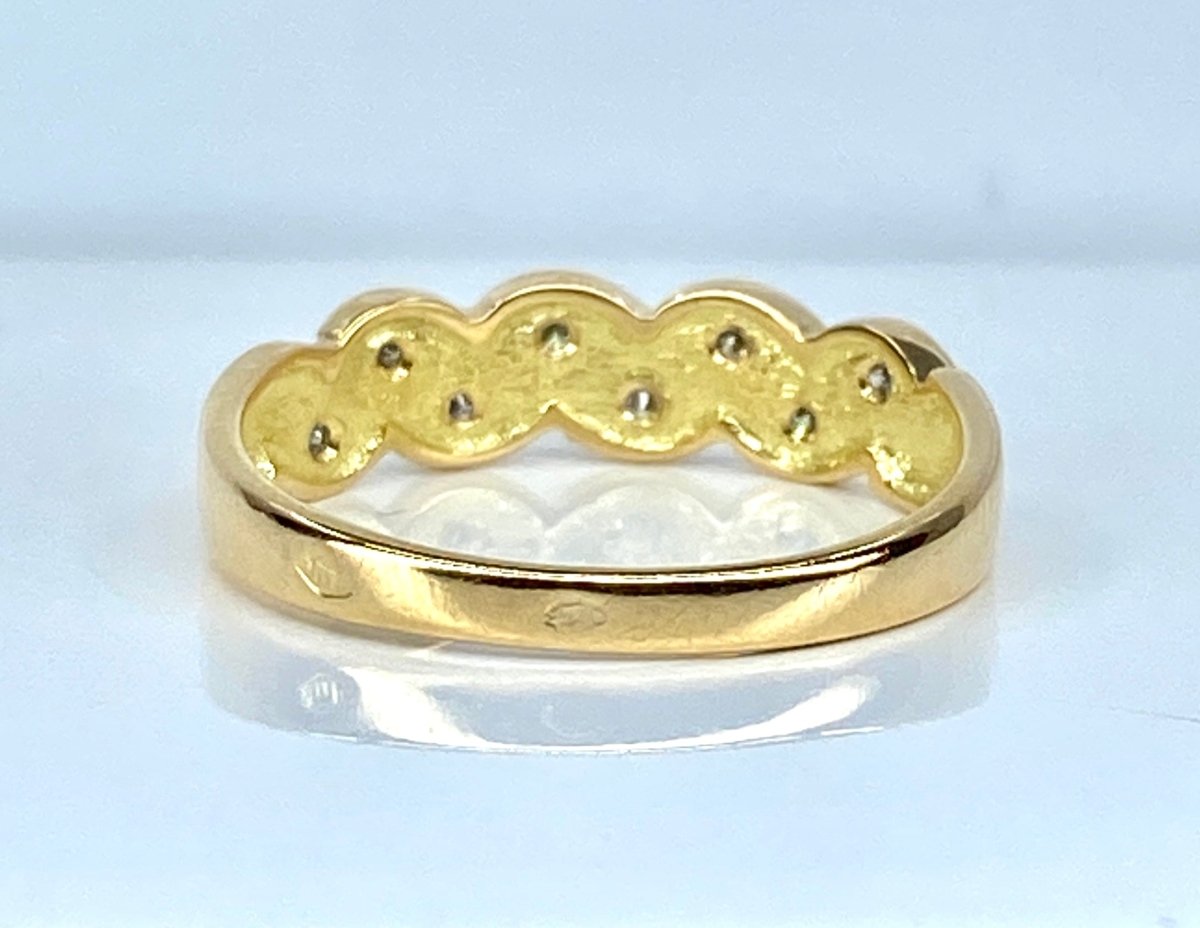 Bague en or jaune 18 carats et diamants - Castafiore