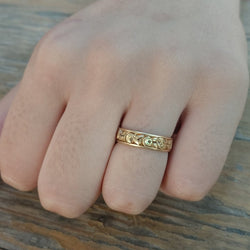 Bague en or jaune - Castafiore