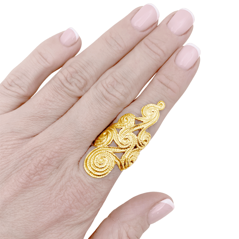 Bague en or jaune - Castafiore
