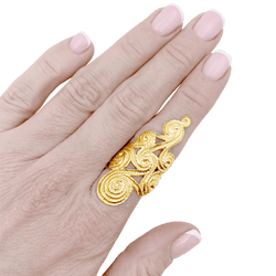 Bague en or jaune - Castafiore