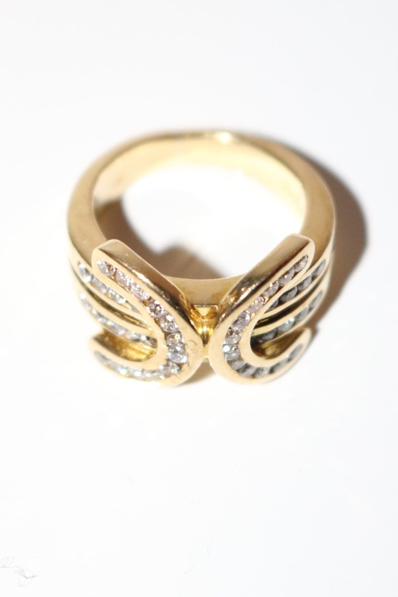 Bague En Or Jaune Double C - Castafiore