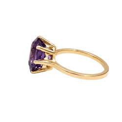 Bague en or jaune et améthyste - Castafiore