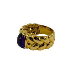 Bague en or jaune et améthyste - Castafiore