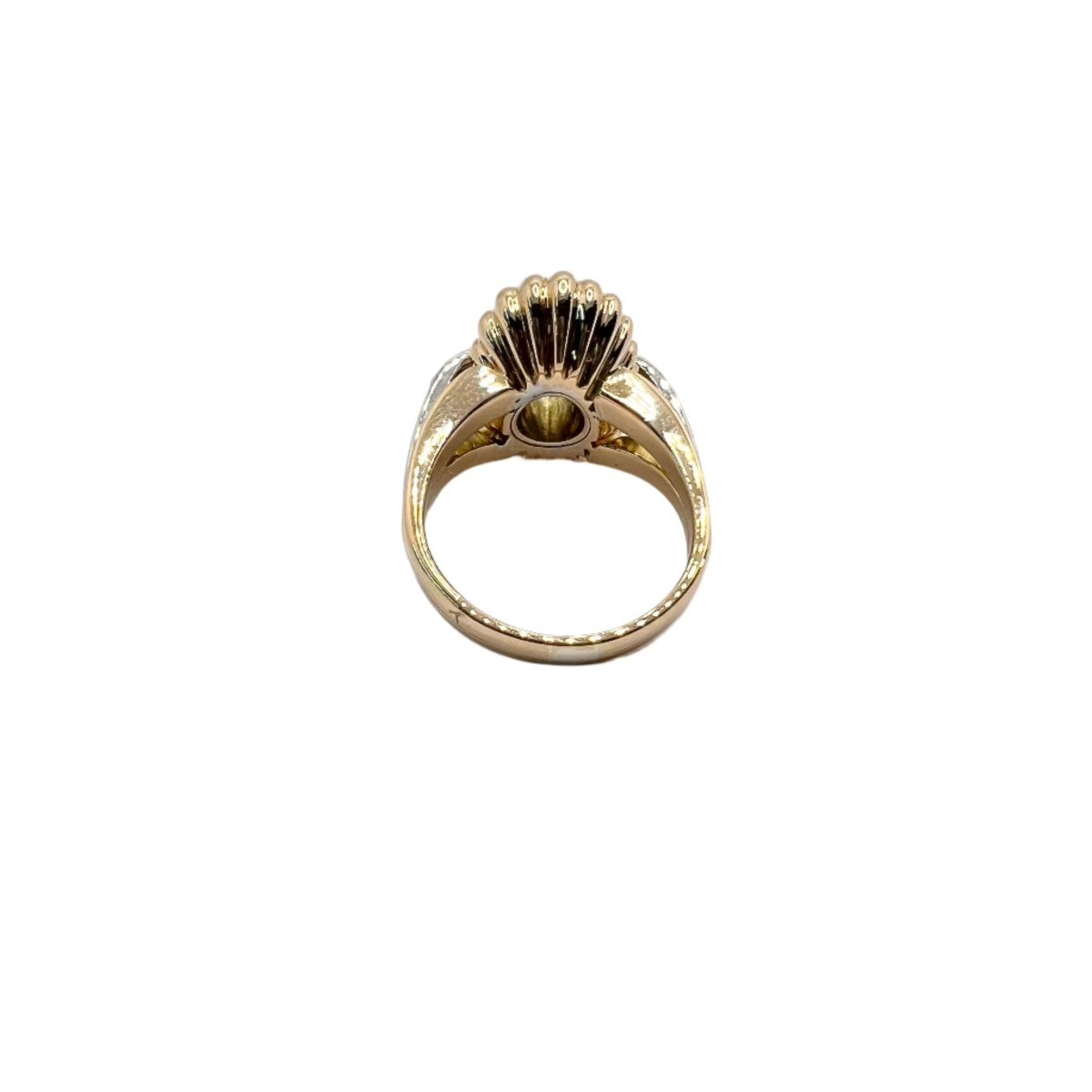 Bague en or jaune et blanc avec diamants - Castafiore