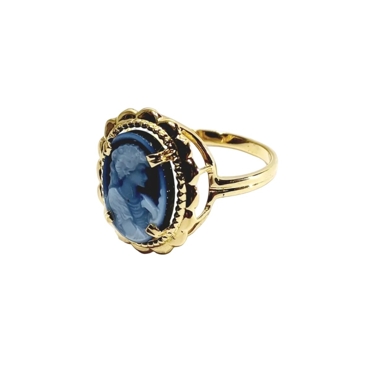 Bague en or jaune et camée - Castafiore