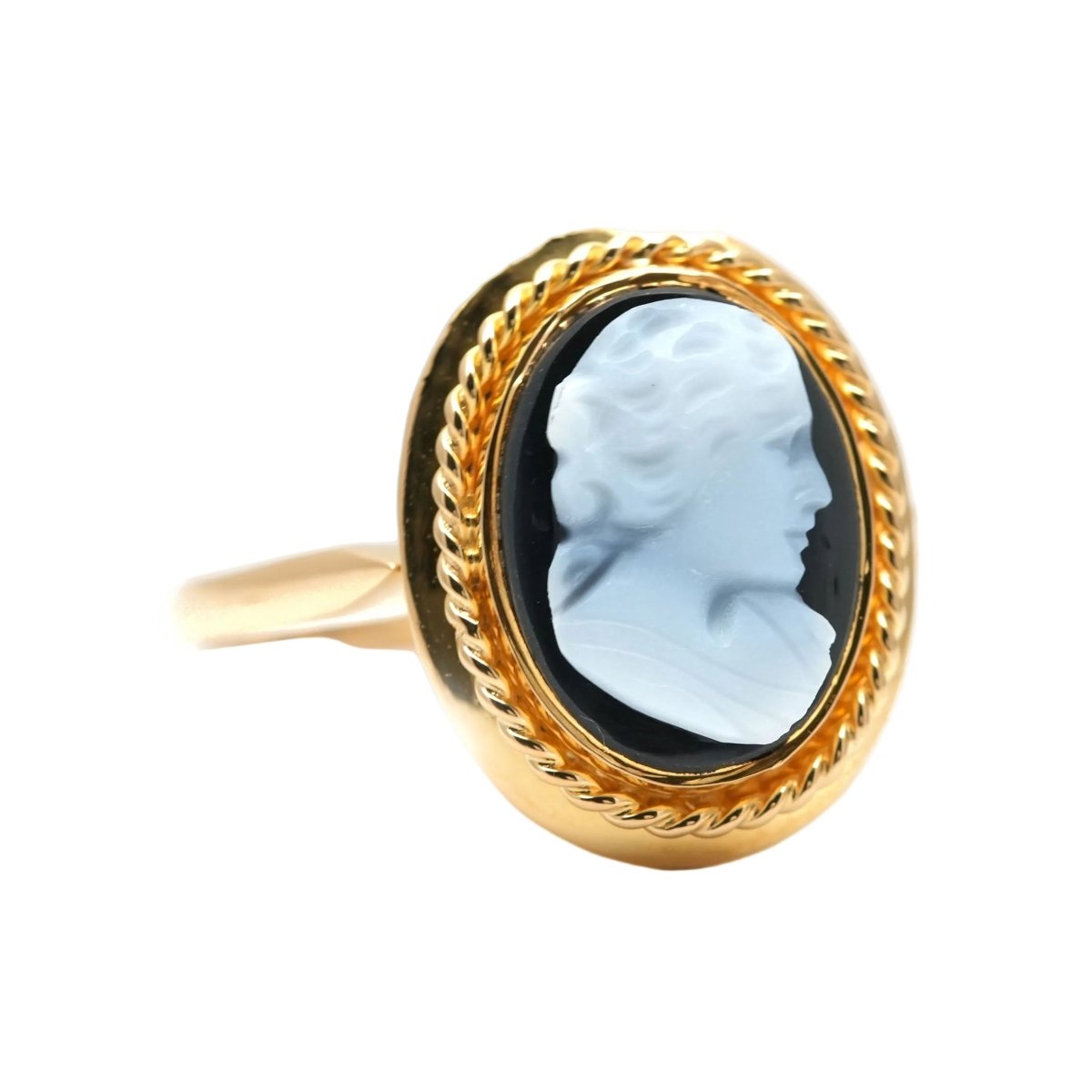Bague en or jaune et camée - Castafiore