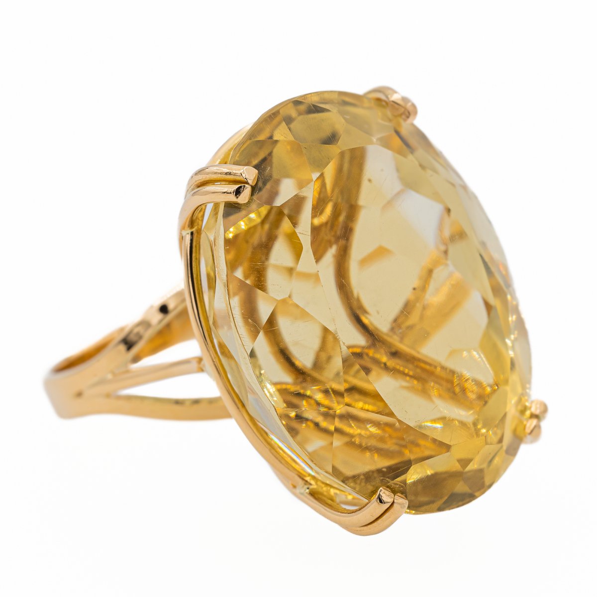 Bague en Or jaune et Citrine - Castafiore