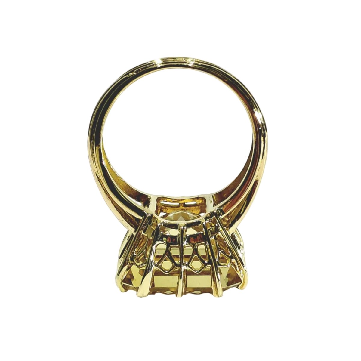 Bague en or jaune et citrine - Castafiore