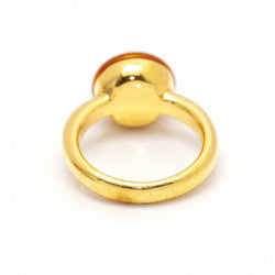 Bague en or jaune et citrine - Castafiore