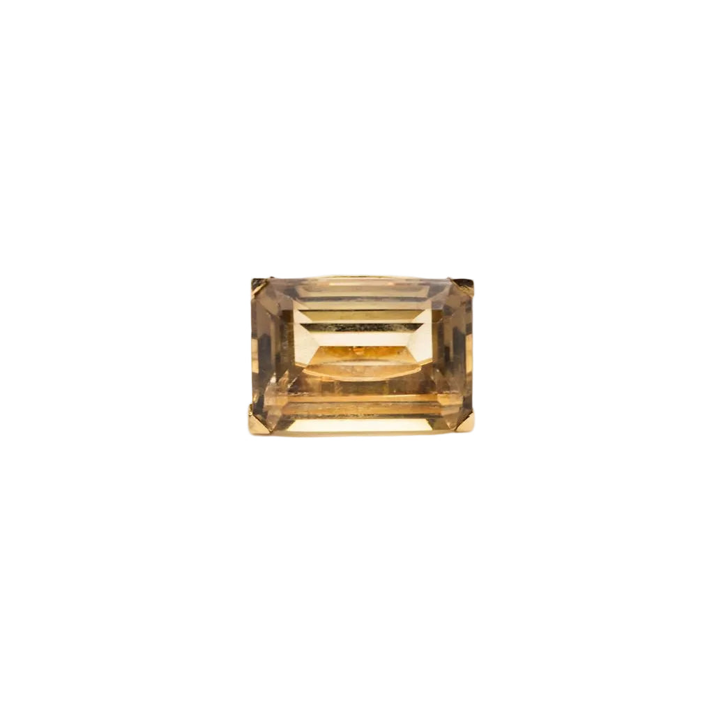 Bague en or jaune et citrine - Castafiore