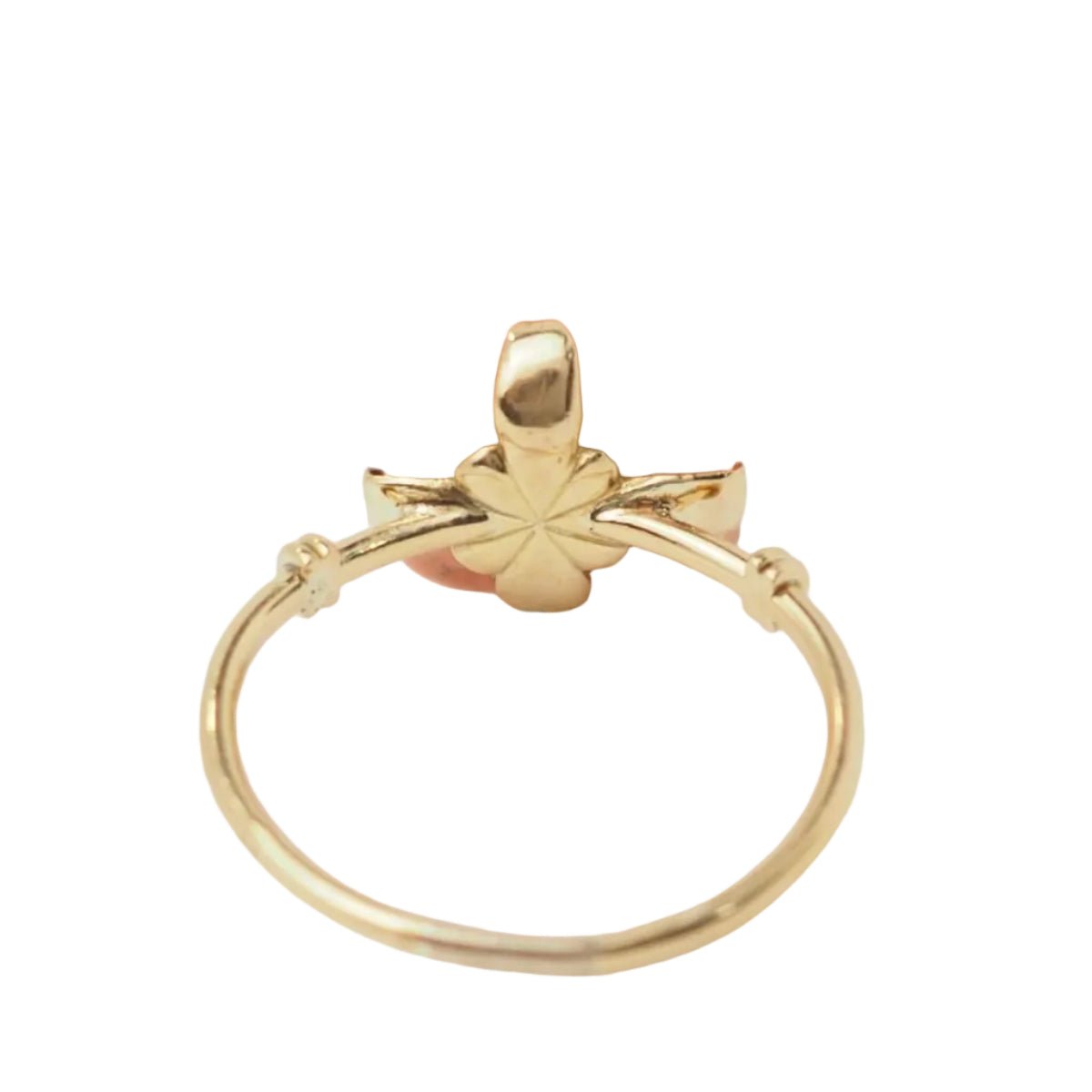 Bague en or jaune et corail - Castafiore