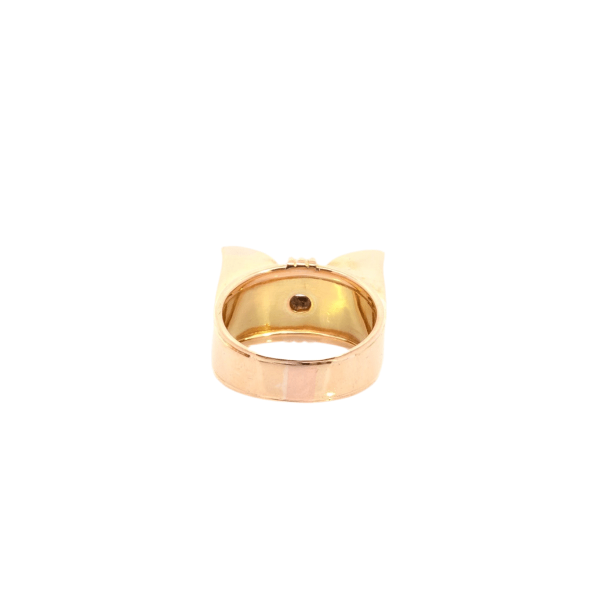 Bague en or jaune et diamant - Castafiore
