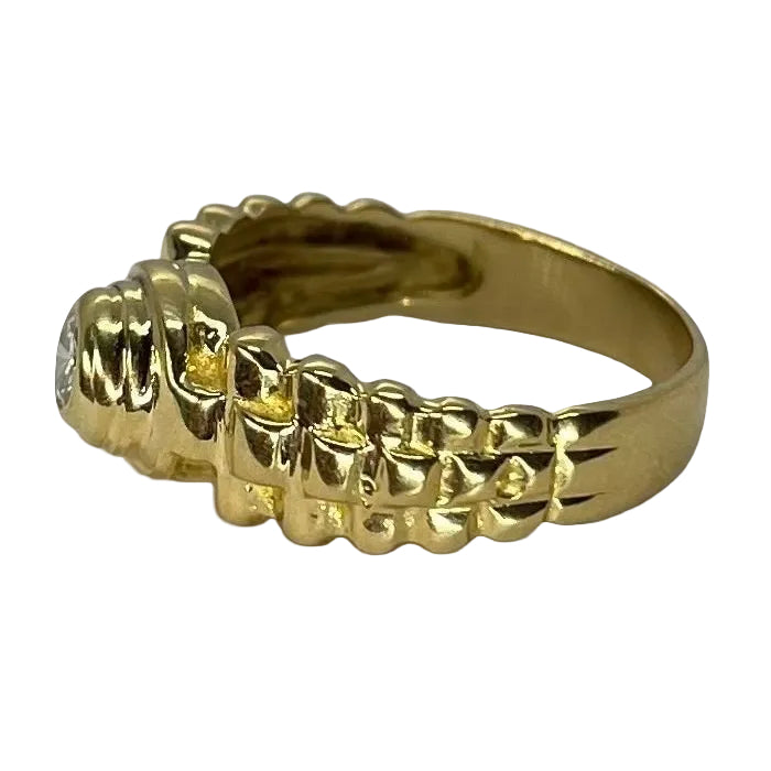 Bague en or jaune et diamant - Castafiore
