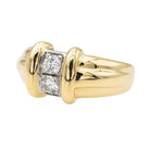 Bague en or jaune et diamant - Castafiore