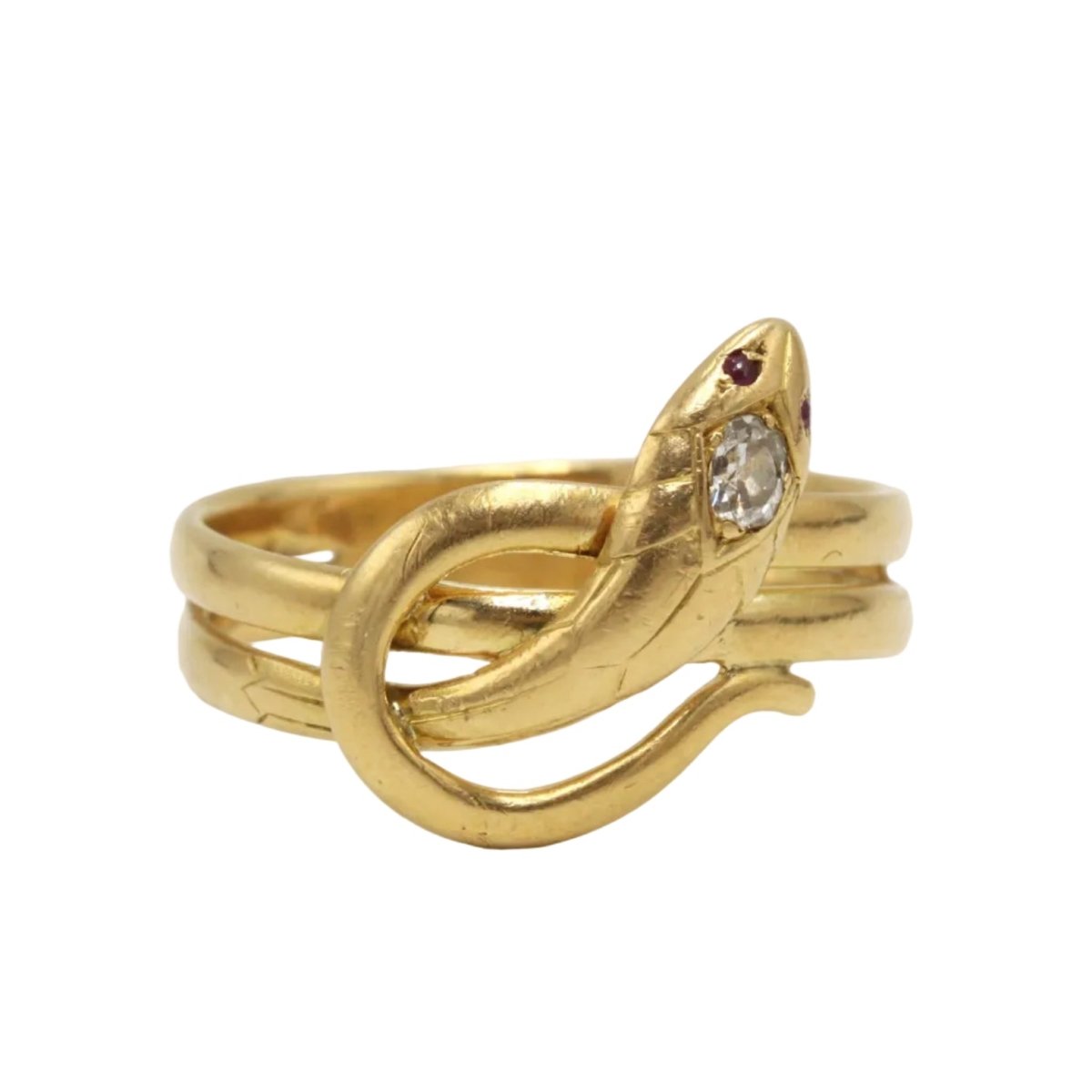 Bague en or jaune et diamant - Castafiore