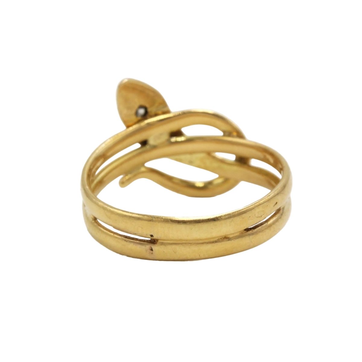 Bague en or jaune et diamant - Castafiore