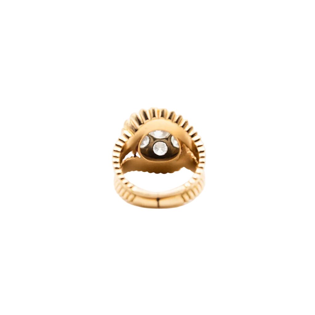 Bague en or jaune et diamant - Castafiore