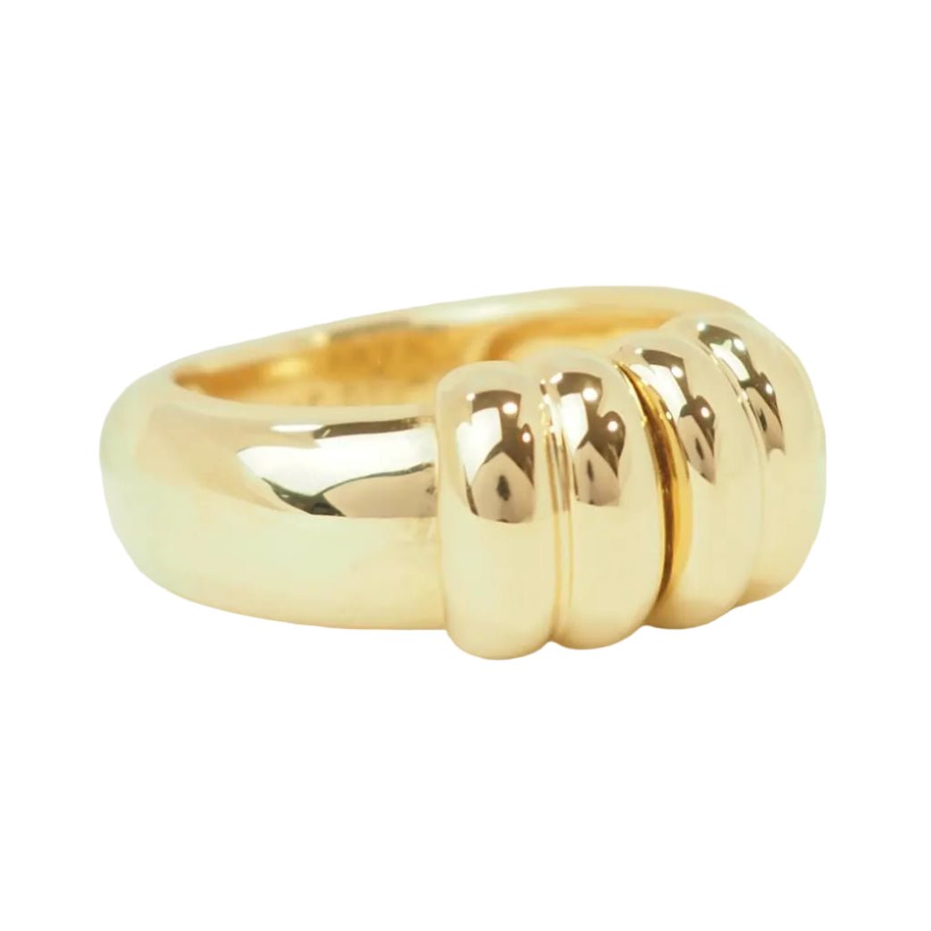 Bague en or jaune et diamant - Castafiore