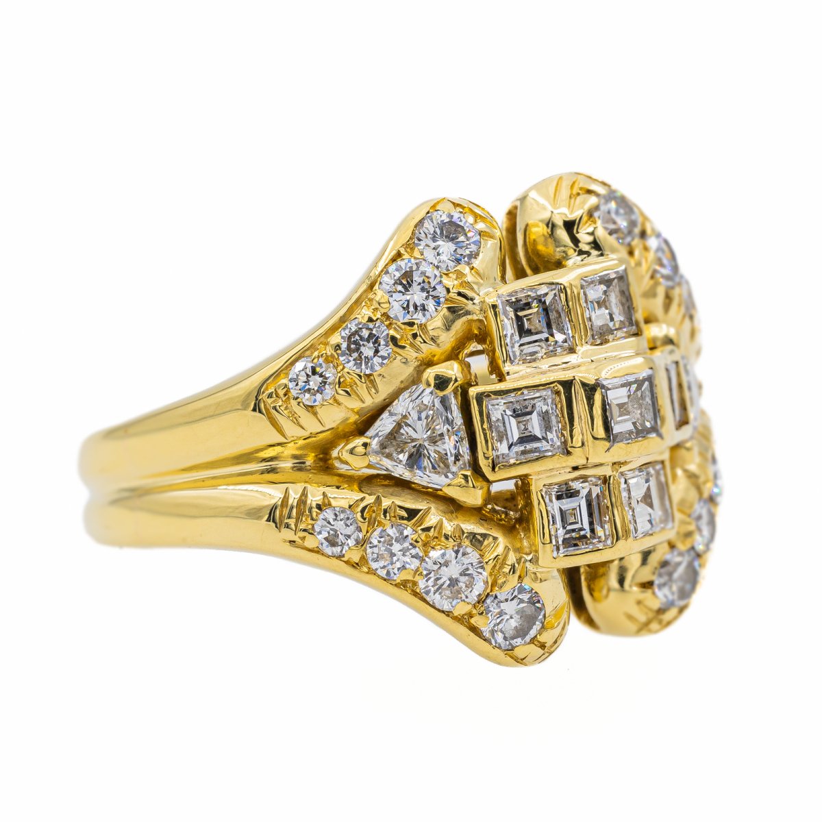 Bague en Or jaune et diamant - Castafiore