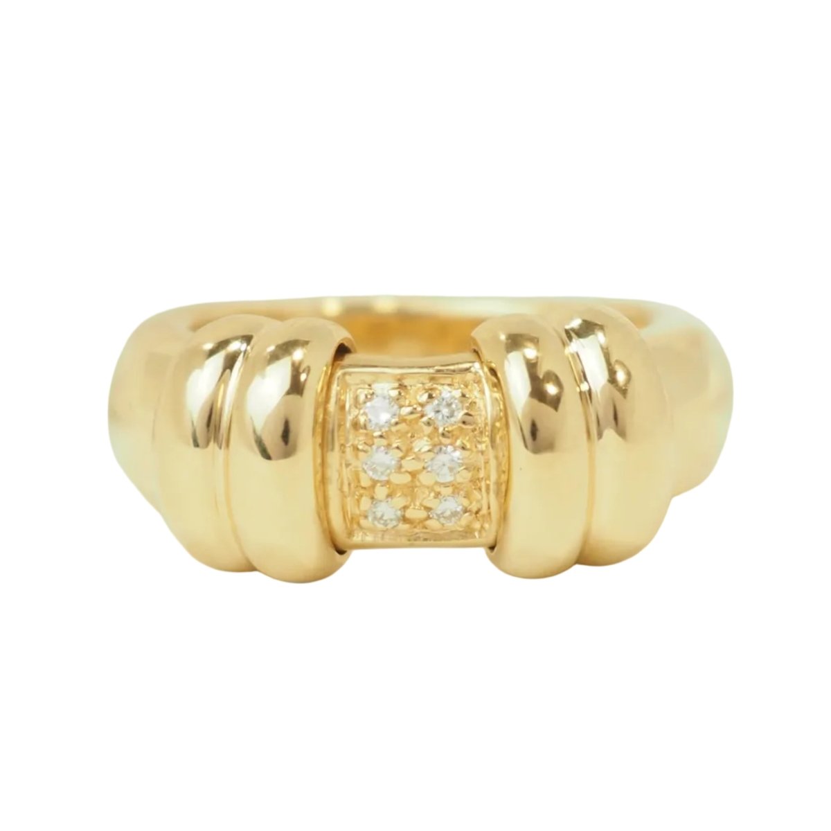 Bague en or jaune et diamant - Castafiore