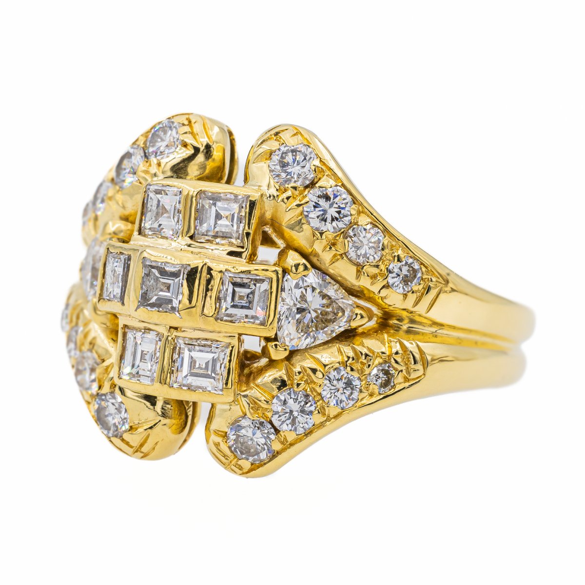 Bague en Or jaune et diamant - Castafiore