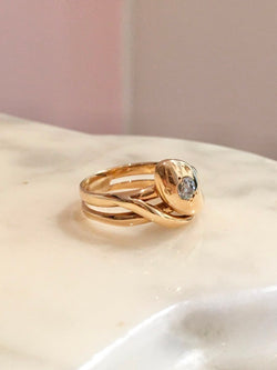 Bague en or jaune et diamant - Castafiore